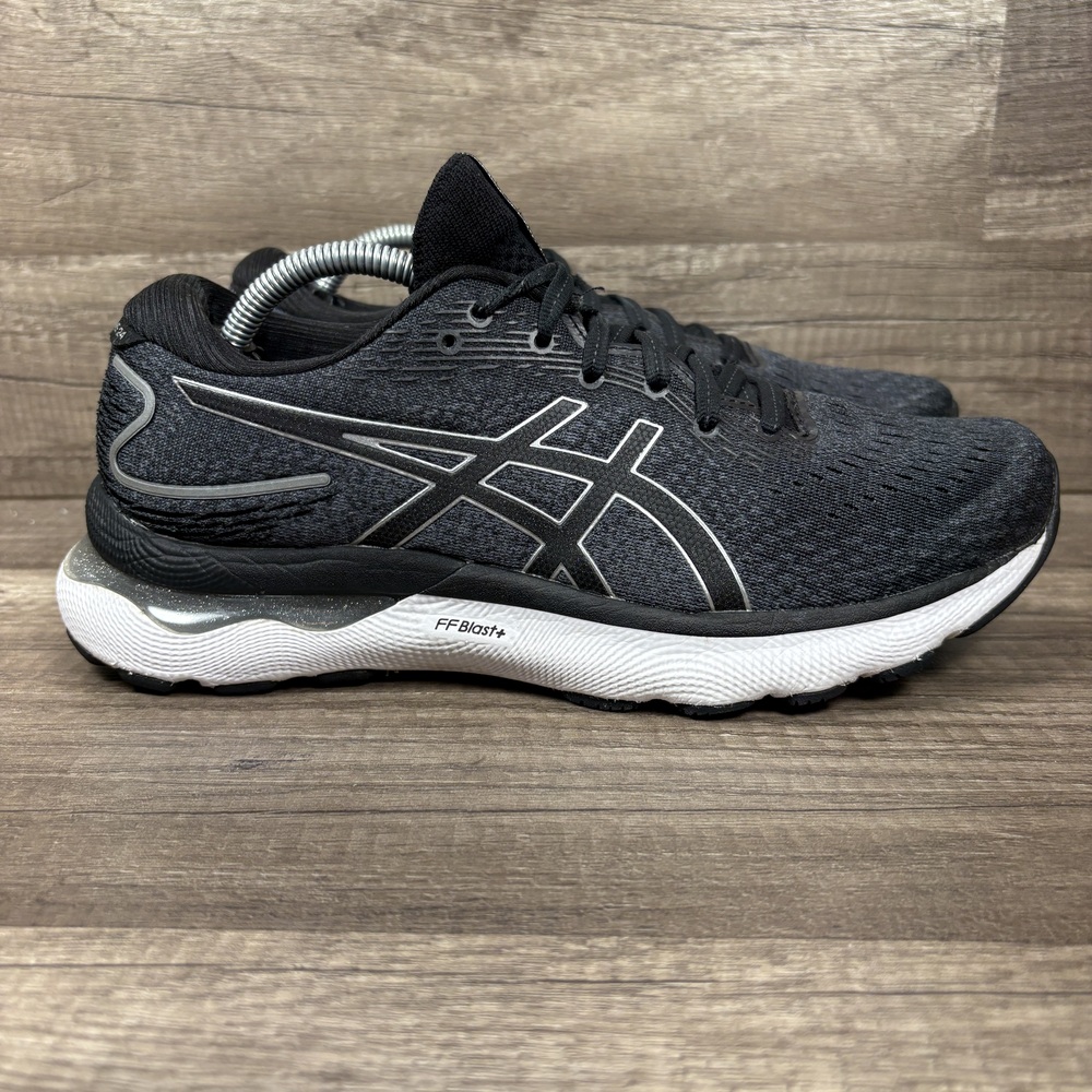 Asics Gel-Nimbus 24 Black Gray Womens US Size 8 EUR 39.5 1012B201 Running Shoes